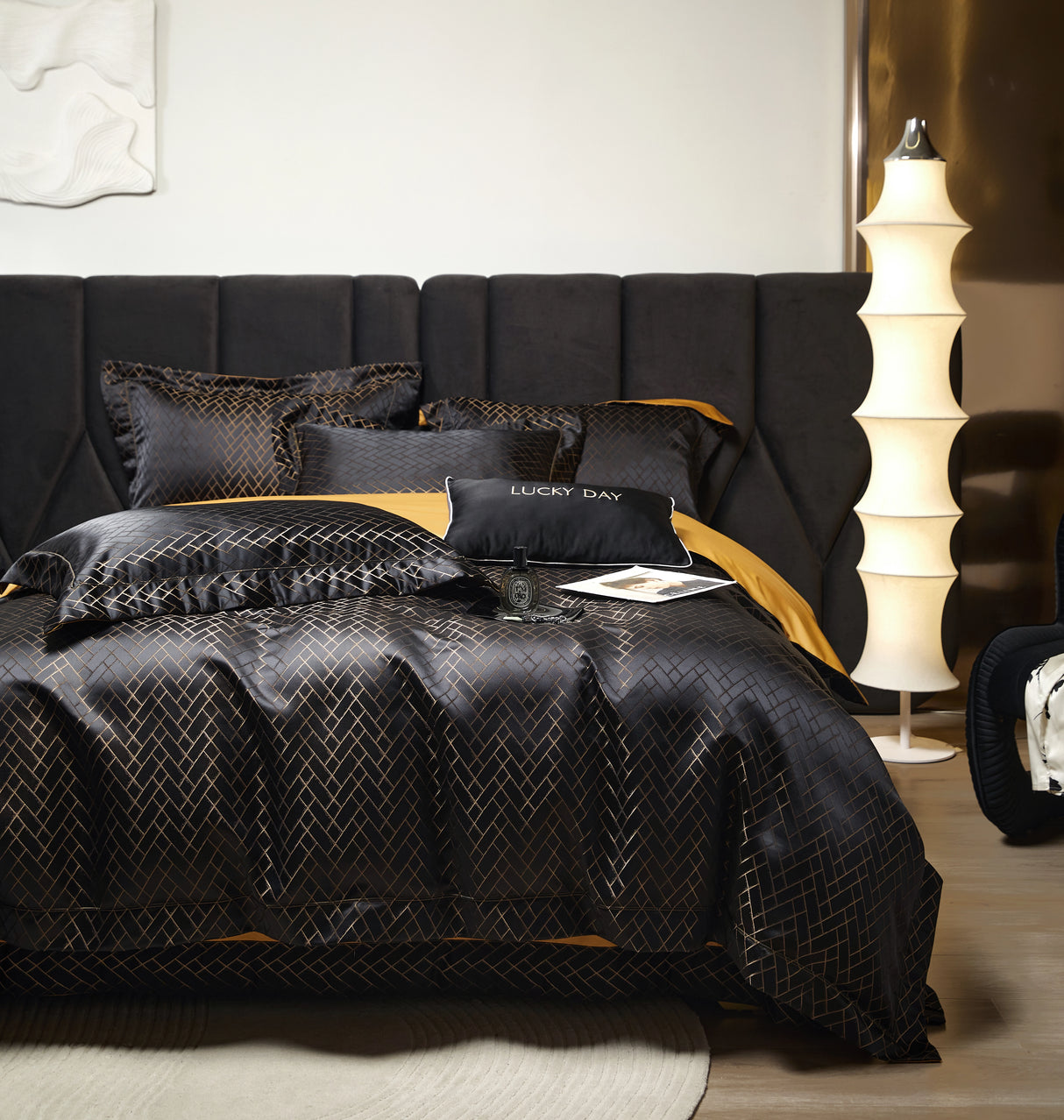 Nordic Satin Egyptian Cotton Bedding Set