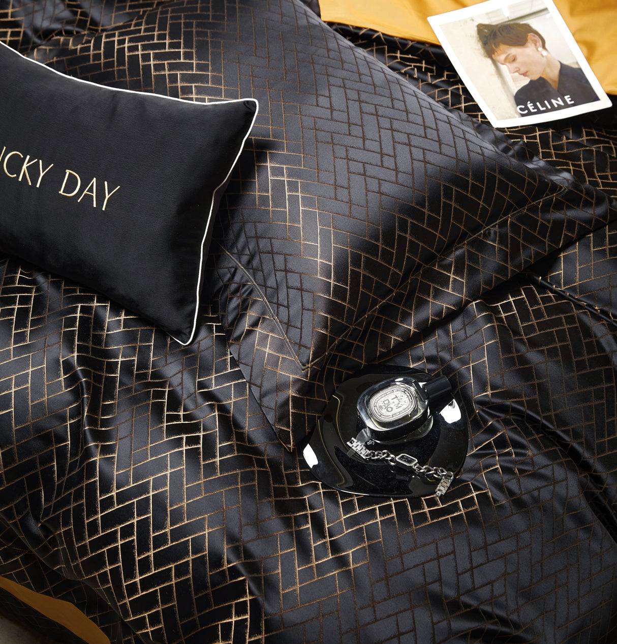 Nordic Satin Egyptian Cotton Bedding Set