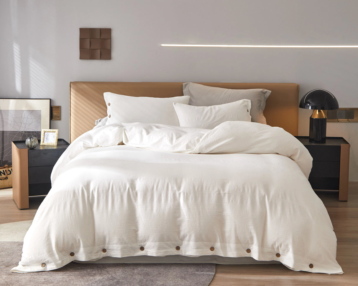 Minimalist Washed Cotton Bedding Set