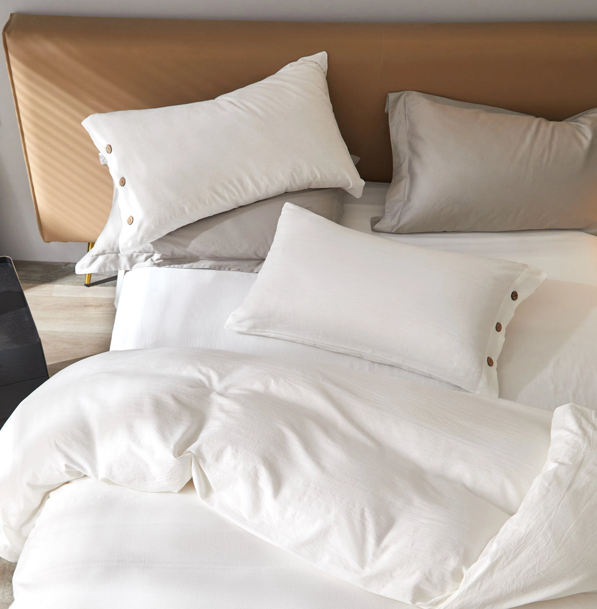 Minimalist Washed Cotton Bedding Set