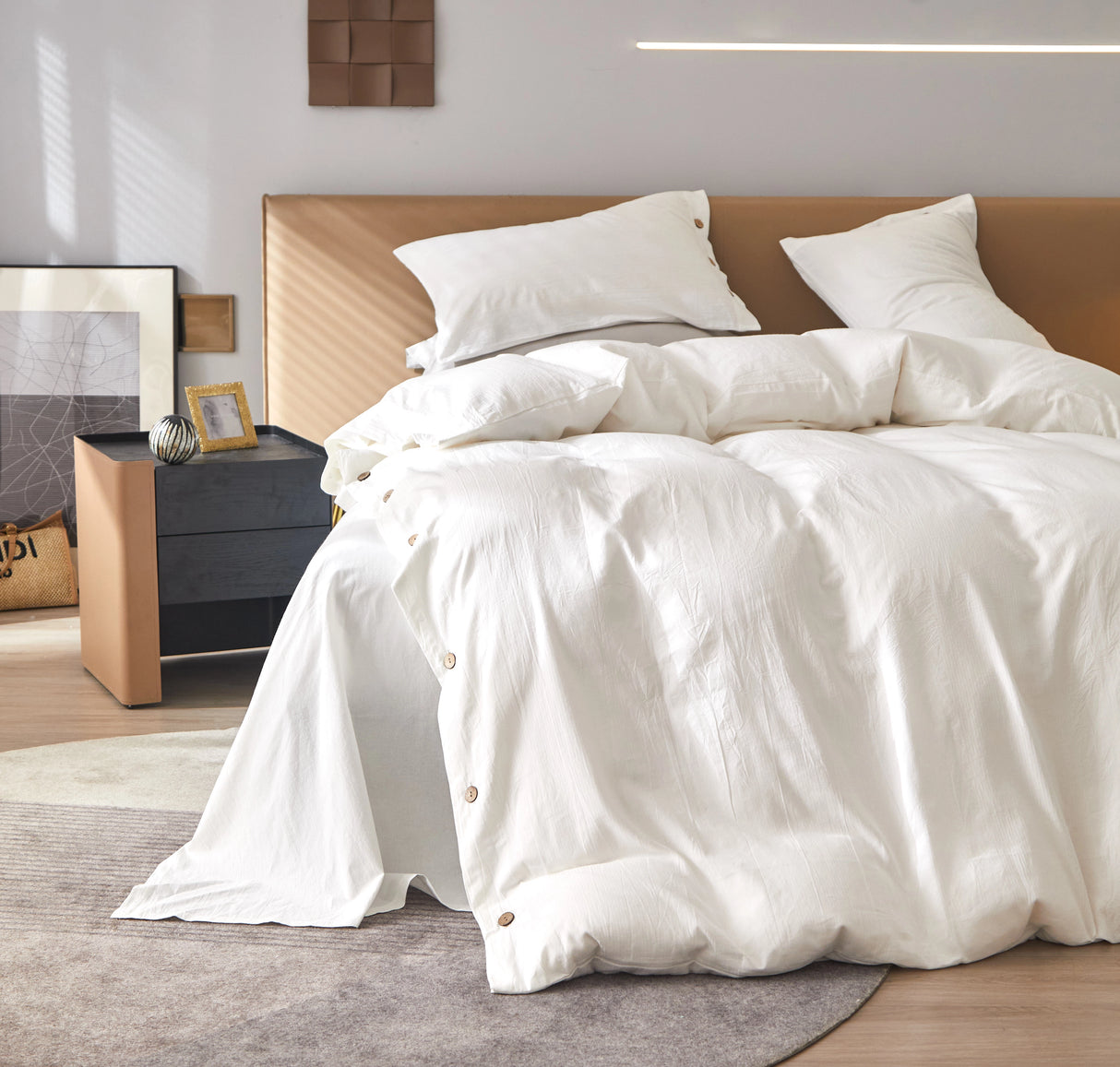 Minimalist Washed Cotton Bedding Set