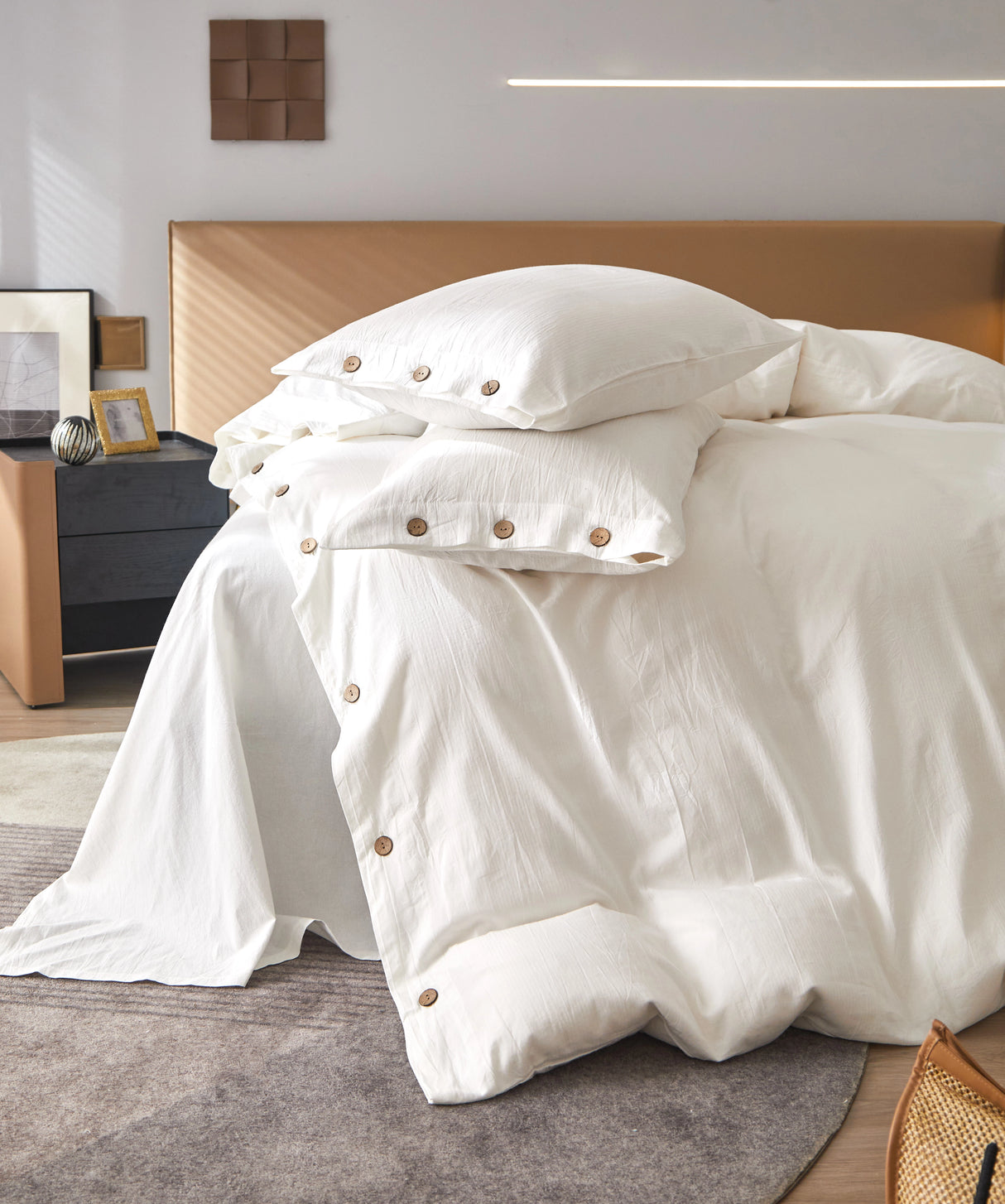 Minimalist Washed Cotton Bedding Set