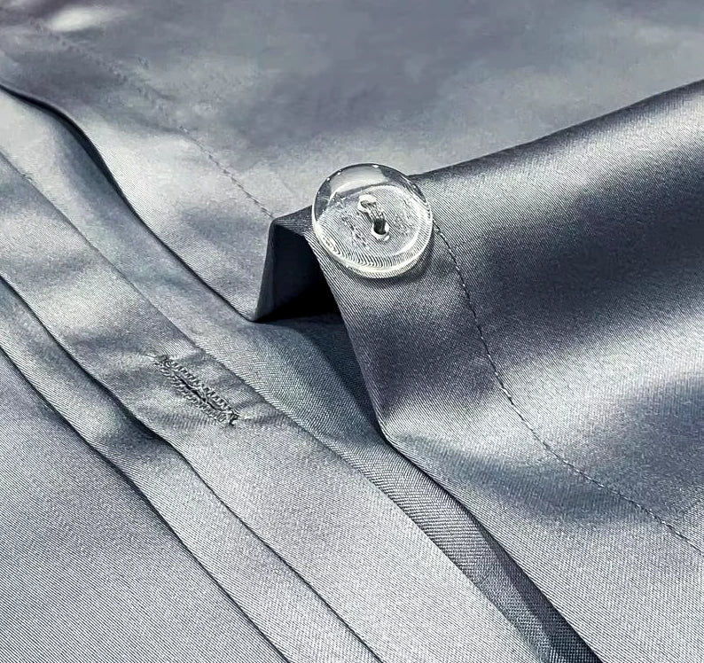 Lorenzo Luxe Bamboo Bedding Set Dark Grey