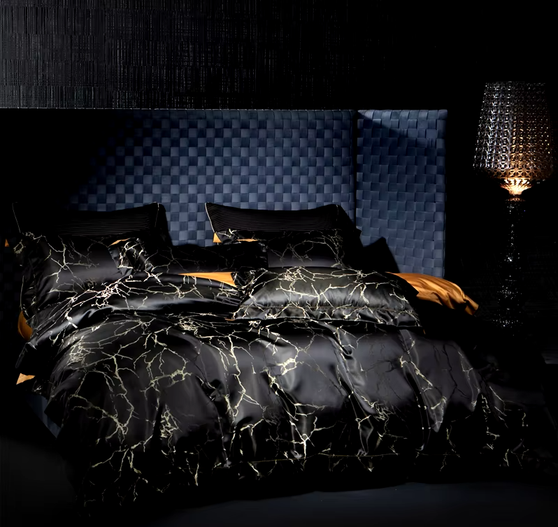 Marble Noir Bedding Set