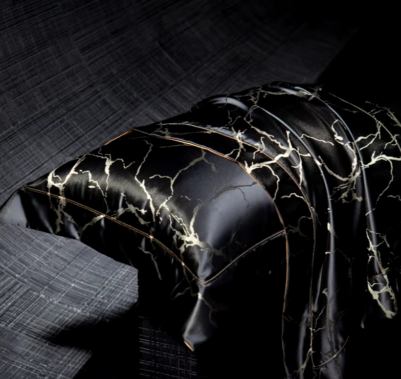 Marble Noir Bedding Set