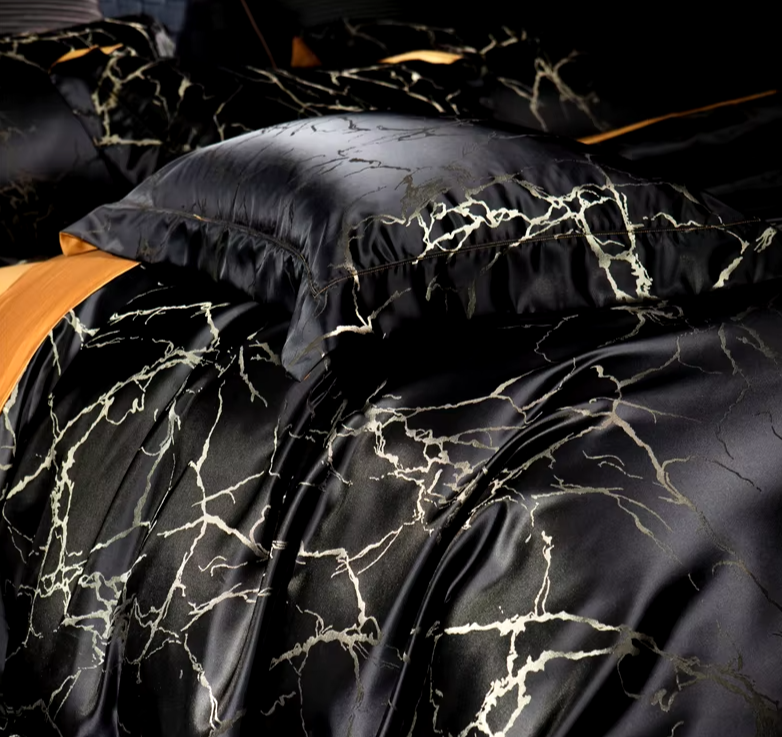 Marble Noir Bedding Set