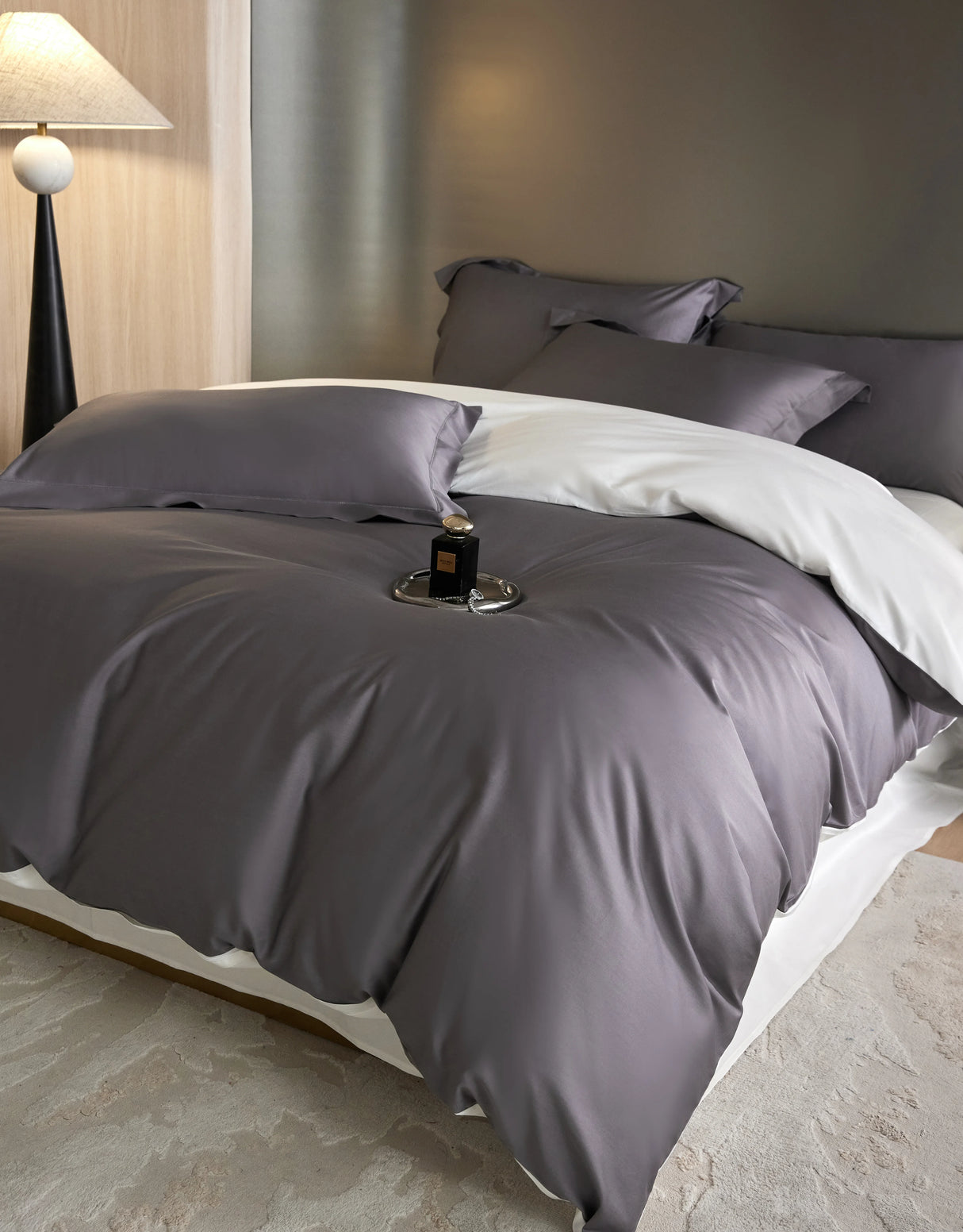 Nico Sereno Reversible Bedding Set Gray
