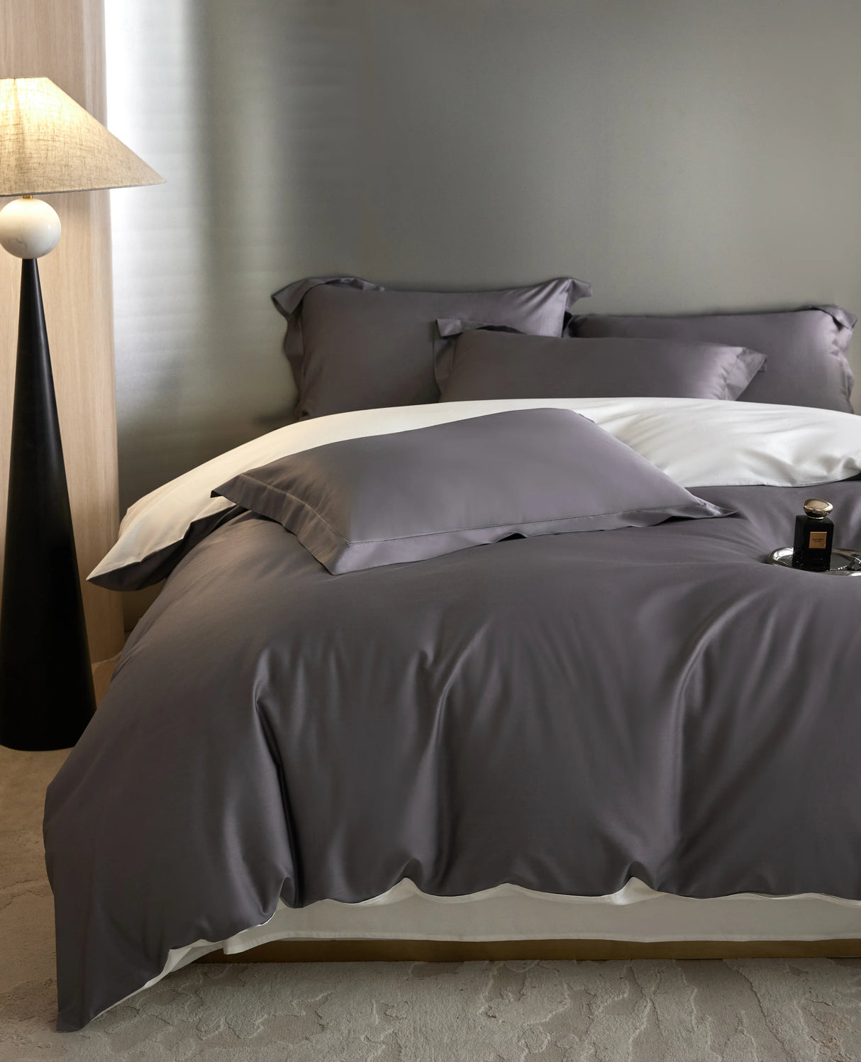 Nico Sereno Reversible Bedding Set Gray