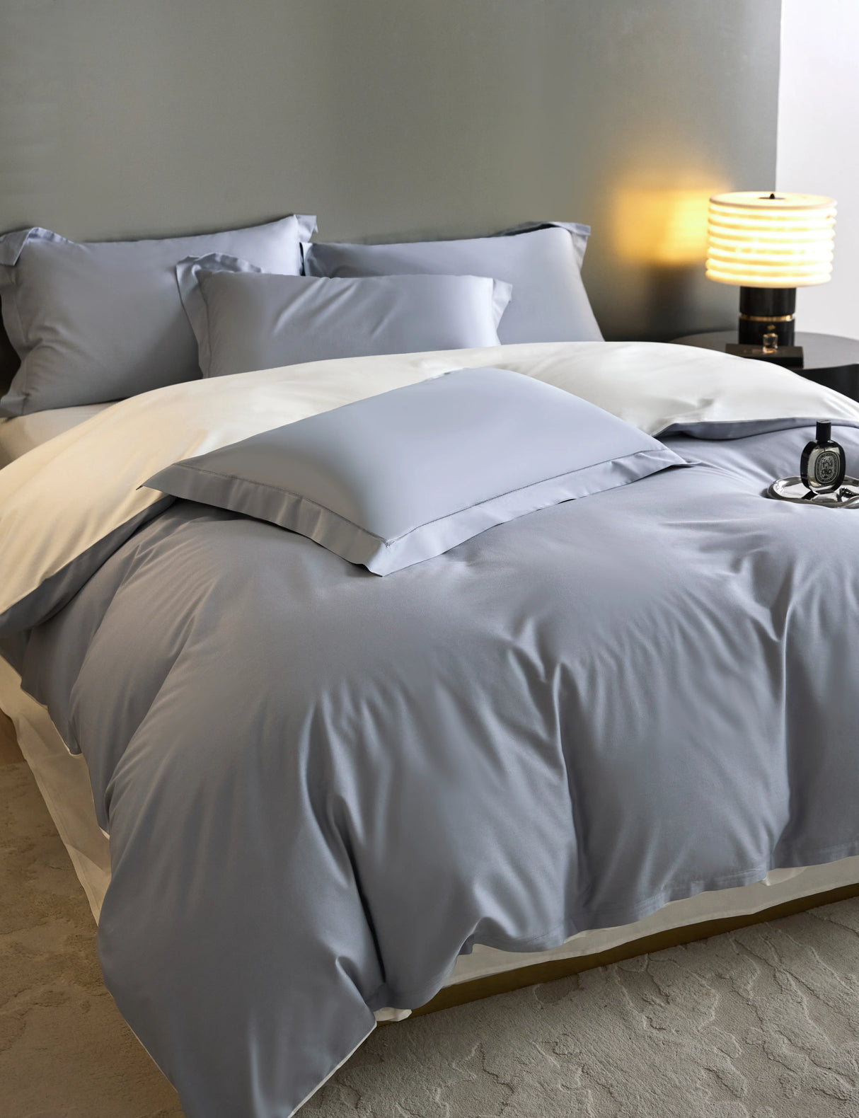 Nico Sereno Reversible Bedding Set Blue