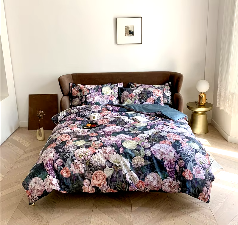Midnight Blossom Bedding Set