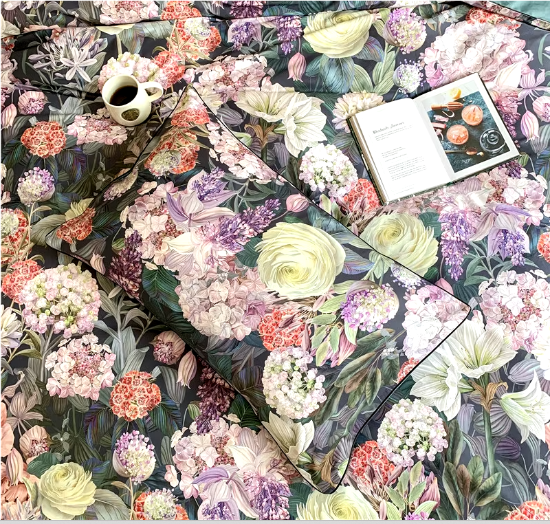 Midnight Blossom Bedding Set