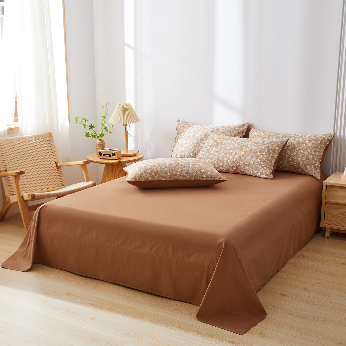 Vintage Floral Cotton Duvet Cover Set