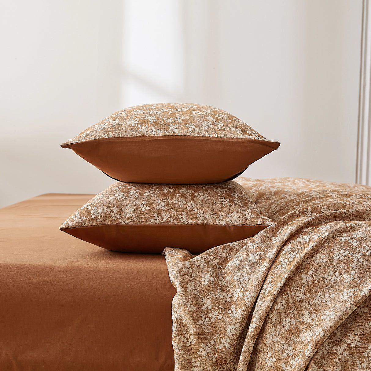 Vintage Floral Cotton Duvet Cover Set