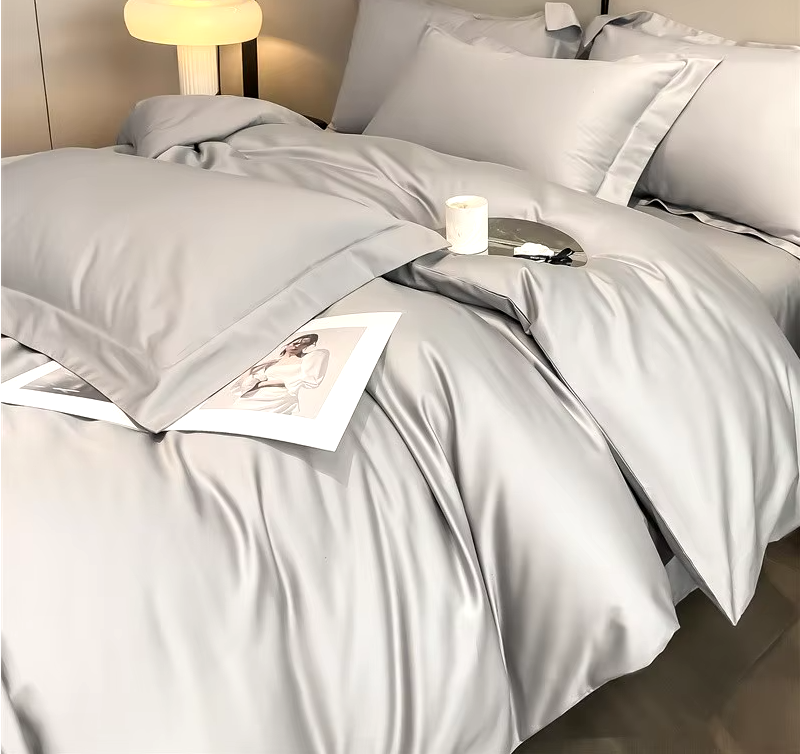 Premium Natural Cotton Bedding Set White