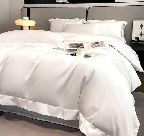 Premium Natural Cotton Bedding Set White