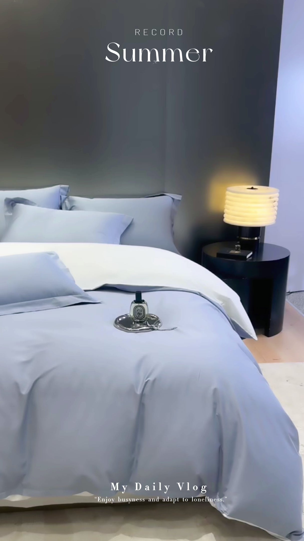 Nico Sereno Reversible Bedding Set Blue